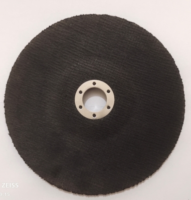 Fiberglass backing pad goffered paper